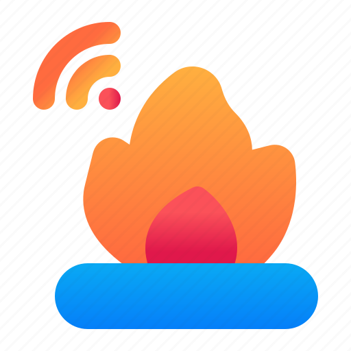 Smarthome, fire, wifi icon - Download on Iconfinder