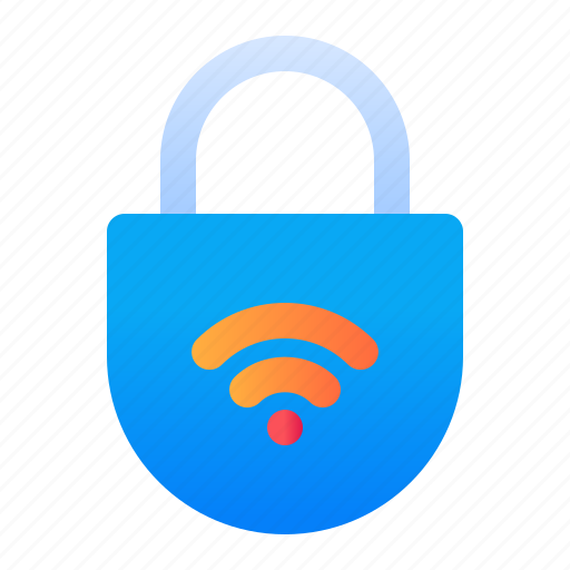 Smarthome, padlock, wifi icon - Download on Iconfinder