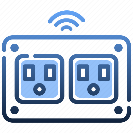 Smart, plug, electronics, wifi, electric, outlet icon - Download on Iconfinder