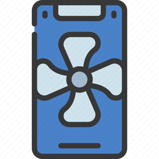 Mobile, fan, control, domotics, automation icon - Download on Iconfinder