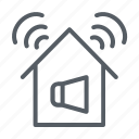 alarm, alert, home, home automation, protection, security, system icon