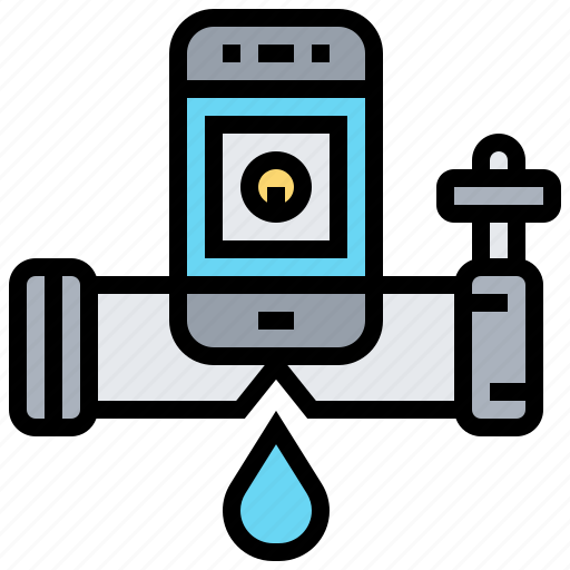 Detector, iot, leak, smartphone, technology icon - Download on Iconfinder