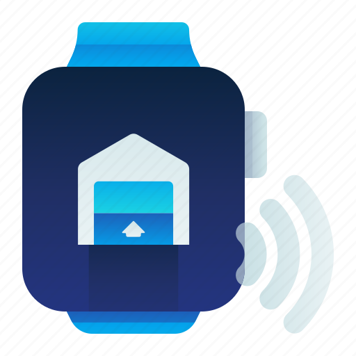 Garage, open, smart, smartwatch, watch icon - Download on Iconfinder