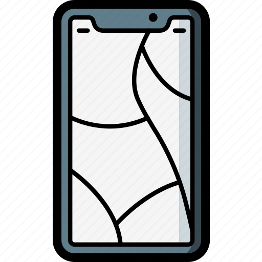 Apple, cracked, device, iphone, screen, smart, smart phone icon - Download on Iconfinder
