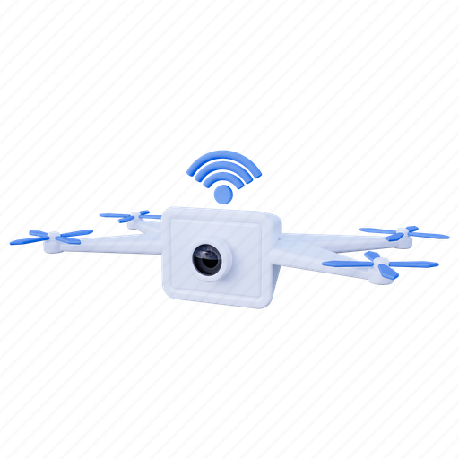 Smart drone, drone, camera, internet, online, computer, communication icon - Download on Iconfinder