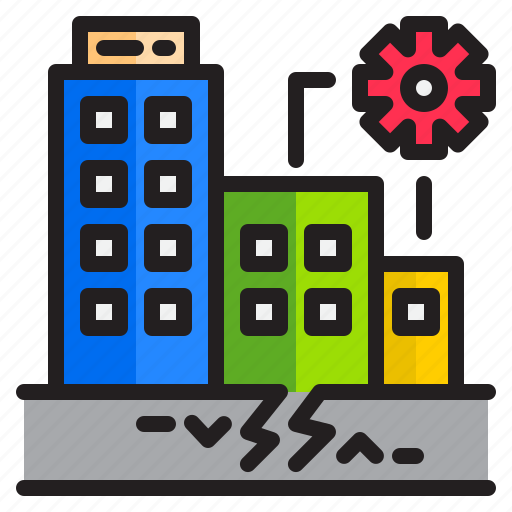 Alarm, building, city, gear, setting icon - Download on Iconfinder