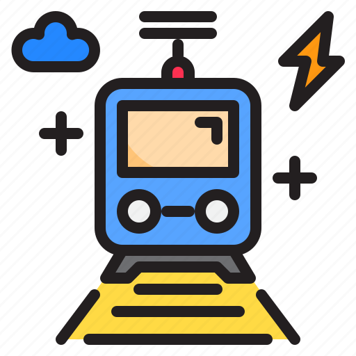 Electric, electricity, energy, power, train, transport icon - Download on Iconfinder