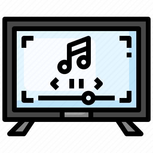 Music, smart, tv, monitor, entertainment icon - Download on Iconfinder