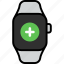 add, plus, more, new, create, smart watch, gadget 