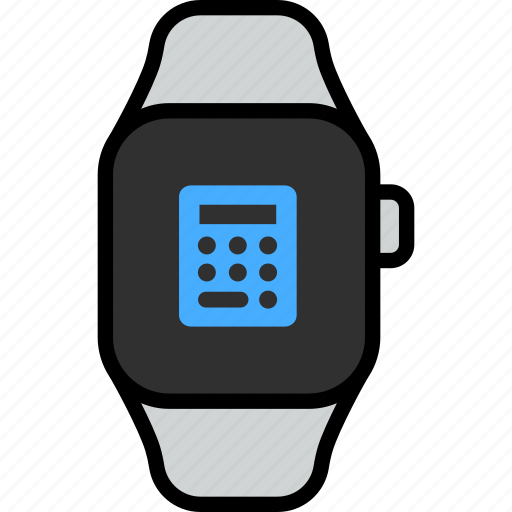 Calculator, math, mathematics, calculate, smart watch, gadget, tracker icon - Download on Iconfinder