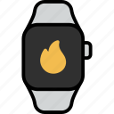 calories, burn, metabolism, energy, fire, smart watch, gadget 