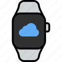 cloud, transfer, storage, sync, smart watch, wrist, gadget