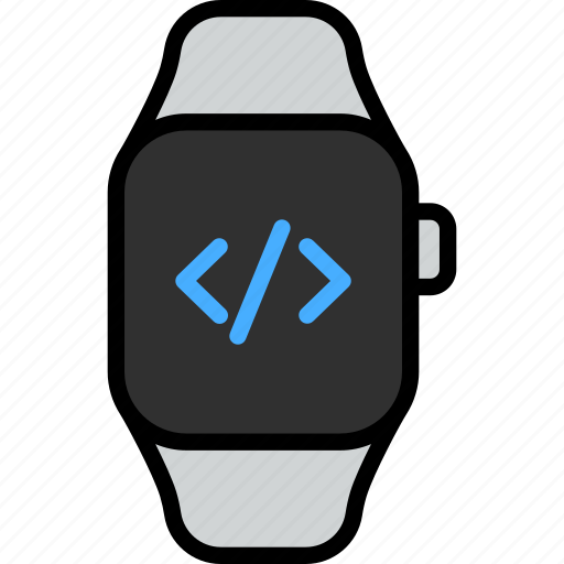 Coding, code, program, system, programming, software, smart watch icon - Download on Iconfinder