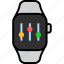 control, button, settings, customize, smart watch, wrist, gadget 