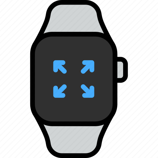 Full screen, full, arrow, maximize, expand, smart watch, gadget icon - Download on Iconfinder