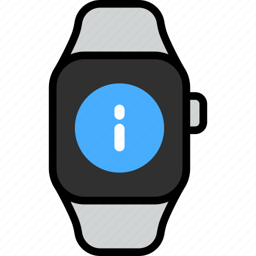 Info, information, help, details, about, smart watch, wrist icon - Download on Iconfinder