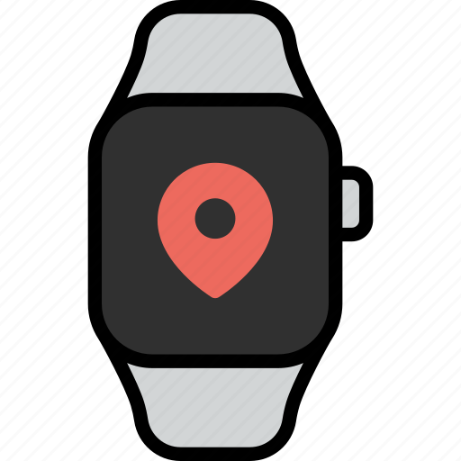 Location, pin, map, pointer, place, gps, smart watch icon - Download on Iconfinder