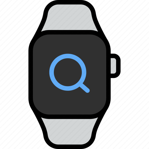 Magnifier, search, find, research, look, smart watch, tracker icon - Download on Iconfinder