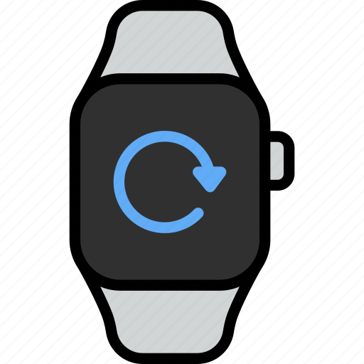 Reload, refresh, arrow, restart, smart watch, wrist, gadget icon - Download on Iconfinder