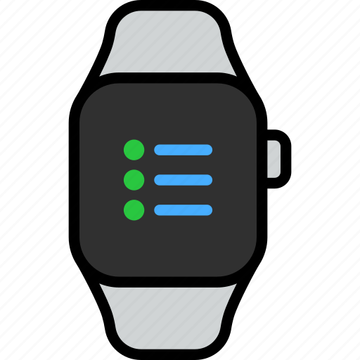 Reminders, list, schedule, smart watch, wrist, gadget, tracker icon - Download on Iconfinder