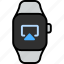 screen mirroring, play, screen, video, stream, mirror, smart watch 