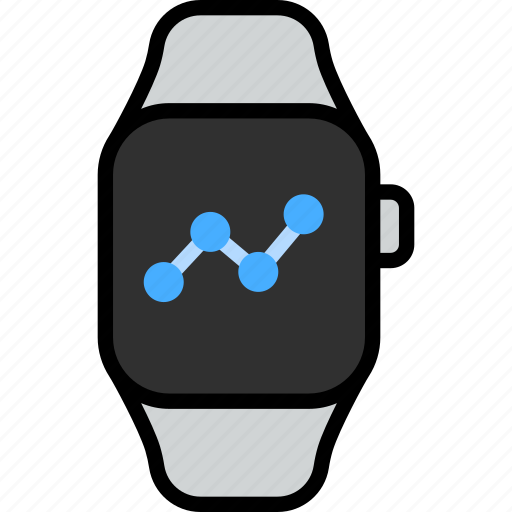 Stocks, graph, growth, profit, trading, smart watch, gadget icon - Download on Iconfinder