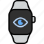 view, eye, visible, enable, preview, visibility, smart watch 
