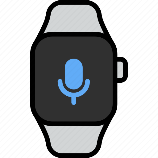 Voice, microphone, mic, audio, record, smart watch, gadget icon - Download on Iconfinder