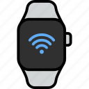 wifi, signal, wireless, internet, smart watch, wrist, gadget