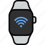 wifi, signal, wireless, internet, smart watch, wrist, gadget 