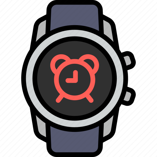 Alarm, clock, time, alert, smart watch, gadget, tracker icon - Download on Iconfinder