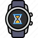 countdown, hourglass, time, management, sandglass, clock, smart watch