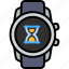 countdown, hourglass, time, management, sandglass, clock, smart watch 