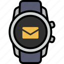 email, envelope, mail, letter, inbox, communication, smart watch 