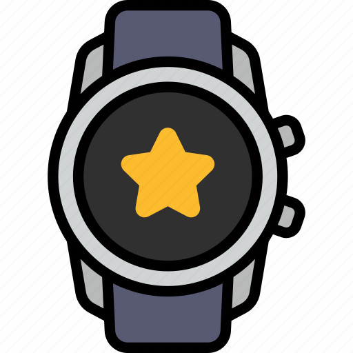 Favorite, star, like, rating, smart watch, gadget, tracker icon - Download on Iconfinder