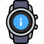 info, information, help, details, about, smart watch, gadget 