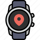 location, pin, map, pointer, place, gps, smart watch