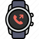 missed call, call, alarm, notification, phone, rejected, smart watch