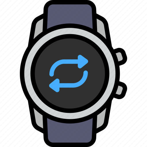 Repeat, loop, refresh, sync, smart watch, gadget, tracker icon - Download on Iconfinder