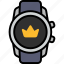 reward, award, winner, crown, smart watch, gadget, tracker 
