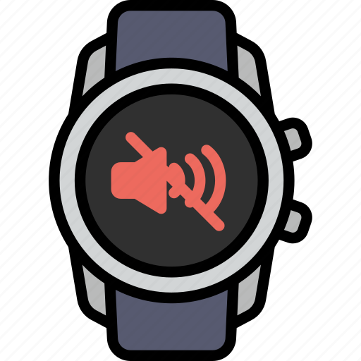 Sound off, silent, volume, speaker, mute, smart watch, gadget icon - Download on Iconfinder