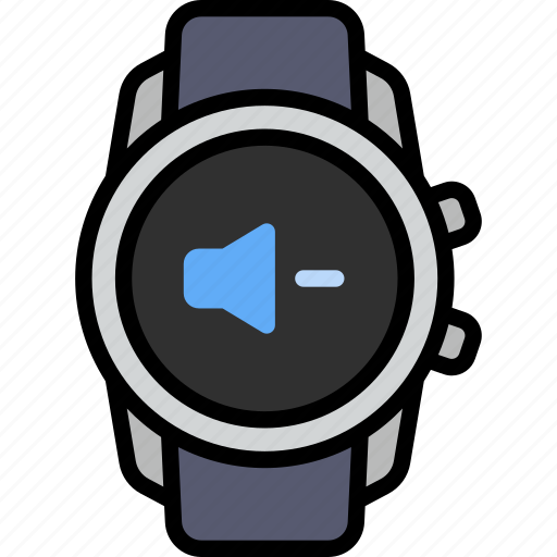 Sound off, silent, volume, speaker, down, minus, smart watch icon - Download on Iconfinder