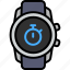 stopwatch, clock, time, stop, speed, smart watch, gadget 