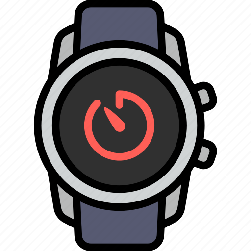 Timer, time, stopwatch, countdown, smart watch, gadget, tracker icon - Download on Iconfinder
