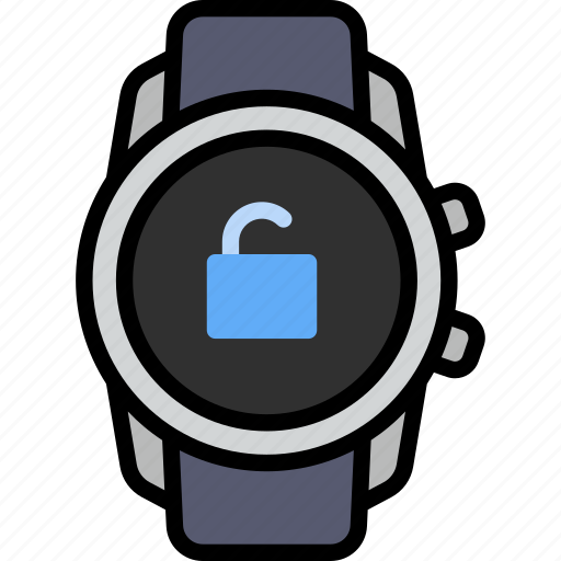 Unlock screen, privacy, password, secure, security, smart watch, gadget icon - Download on Iconfinder