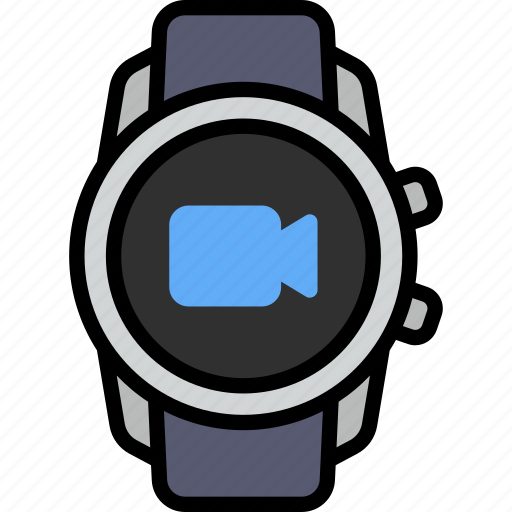 Video, mode, camera, movie, smart watch, gadget, tracker icon - Download on Iconfinder