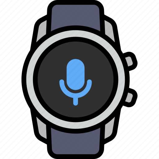 Voice, microphone, mic, audio, record, smart watch, gadget icon - Download on Iconfinder