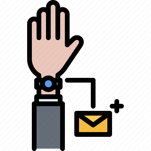 2, arm, hand, interface, mail, smart, ui icon - Download on Iconfinder