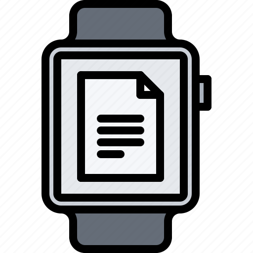 Document, file, interface, smart, ui, watch icon - Download on Iconfinder