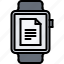 document, file, interface, smart, ui, watch 